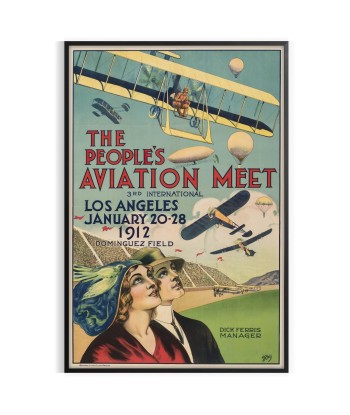 Affiche Voyage Avion, Affiche de pas cher