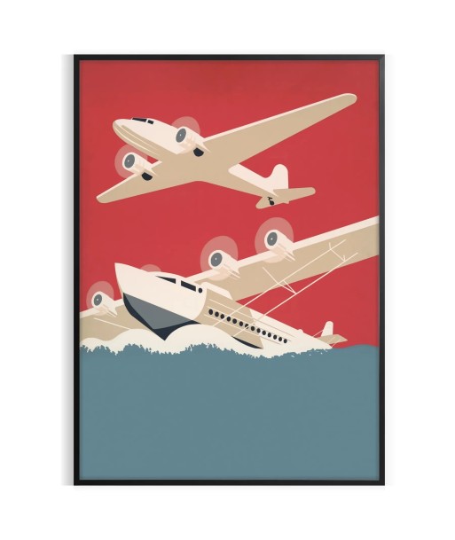 Affiche Vintage D’Avions Jusqu'à 80% De Réduction