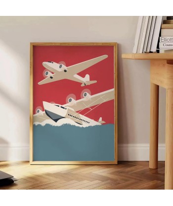 Affiche Vintage D’Avions Jusqu'à 80% De Réduction