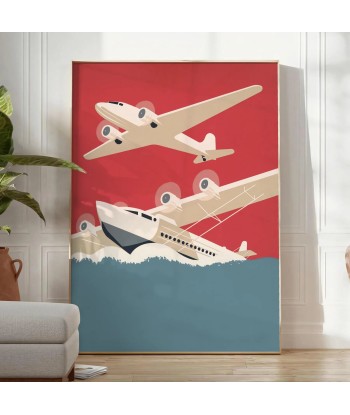 Affiche Vintage D’Avions Jusqu'à 80% De Réduction