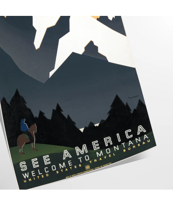 Affiche Voyage America Montana, Affiche une grave pollution 