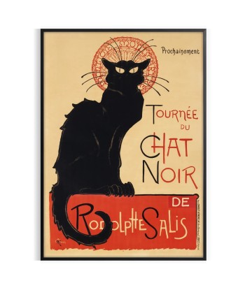 Affiche Vintage Chat Noir les muscles