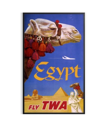 Egypte Fly Twa Affiche Voyage Affiche Les magasins à Paris et en Île-de-France