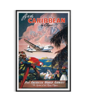 Envolez-Vous Vers Les Caraïbes, Affiche Voyage Affiche destockage