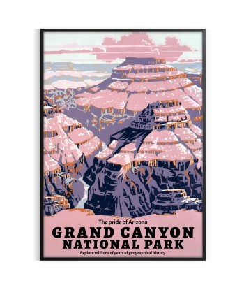 Affiche Voyage Parc National Grand Canyon Fin de série