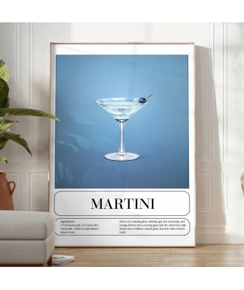 Martini Cocktail Poster acheter