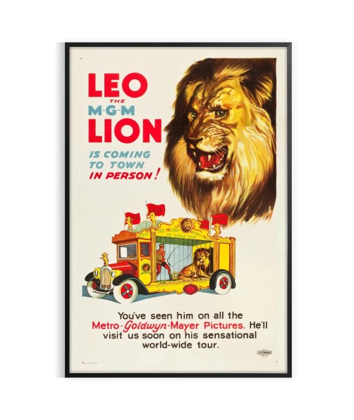 Affiche Voyage Lion chez Cornerstreet bien 