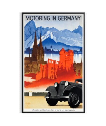 Automobile Allemagne Affiche Voyage Affiche soldes