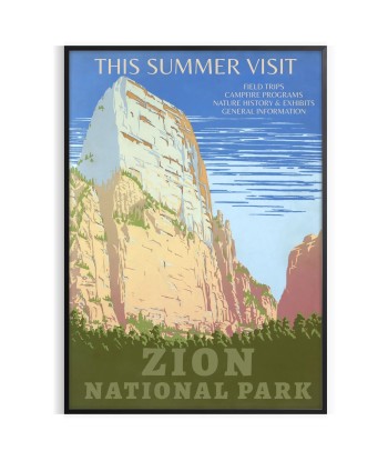 Affiche Voyage Parc National la livraison gratuite