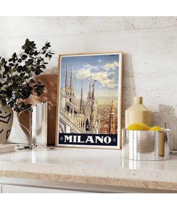 Affiche Voyage Milan en stock