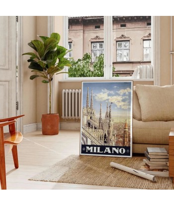 Affiche Voyage Milan en stock