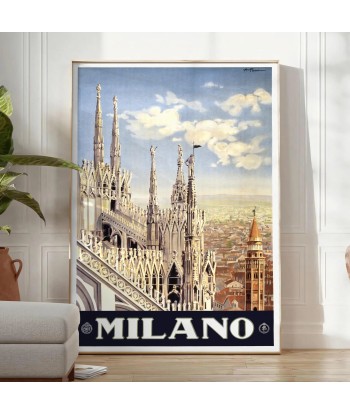 Affiche Voyage Milan en stock