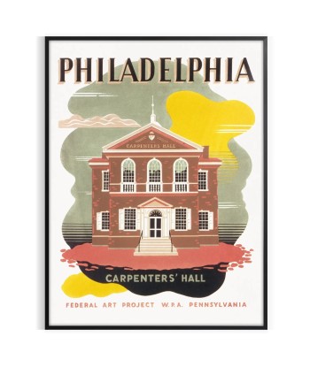 Affiche Voyage Philadelphie Poster Faites des économies