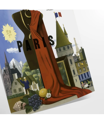 Paris Fly Twa Affiche Voyage Affiche Par le système avancé 