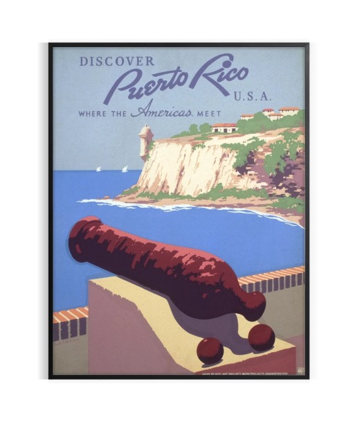 Affiche Voyage Porto Rico États-Unis, Affiche Profitez des Offres !