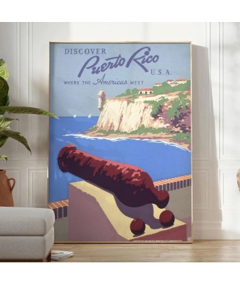 Affiche Voyage Porto Rico États-Unis, Affiche Profitez des Offres !