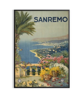 Affiche Voyage Sanremo Italie Poster acheter