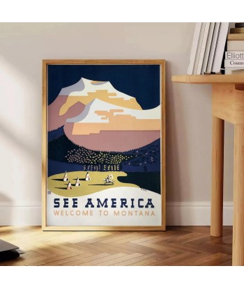 Voir L'Affiche Voyageamerica Montana Poster des créatures d'habitude