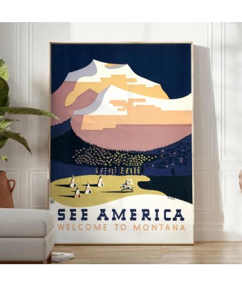 Voir L'Affiche Voyageamerica Montana Poster des créatures d'habitude