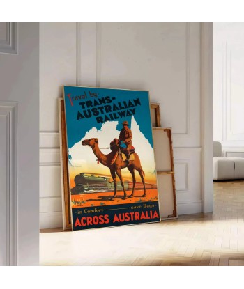 Affiche Voyage Chemin Fer Trans-Australie Poster Vous souhaitez 