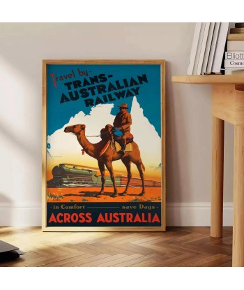 Affiche Voyage Chemin Fer Trans-Australie Poster Vous souhaitez 