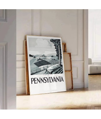 Affiche Voyage États-Unis Pennsylvanie ouvre sa boutique