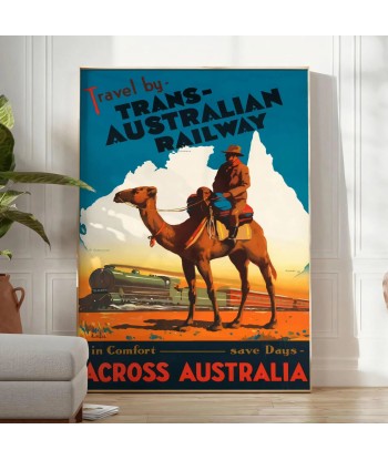 Affiche Voyage Chemin Fer Trans-Australie Poster Vous souhaitez 