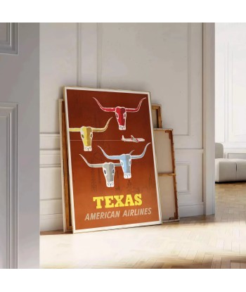 Us Texas American Airlines Affiche Voyage Affiche acheter en ligne