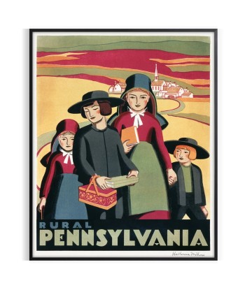 Affiche Vintage Pennsylvanie france