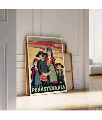 Affiche Vintage Pennsylvanie france