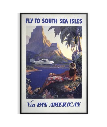 Affiche Voyage Vintage Panaméricaine pas cher