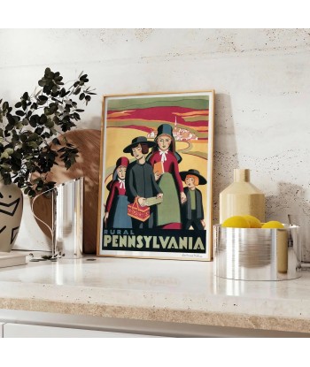 Affiche Vintage Pennsylvanie france