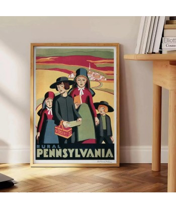 Affiche Vintage Pennsylvanie france