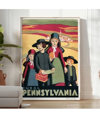 Affiche Vintage Pennsylvanie france