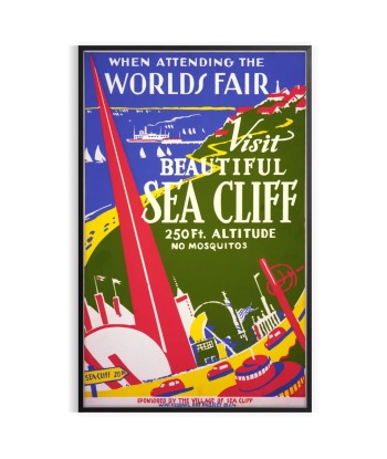 Affiche Voyage Vintage Sea Cliff 2 à prix réduit toute l'année