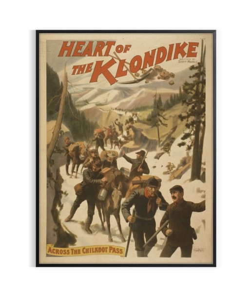 Coeur L’Affiche Vintage Klondike l'évolution des habitudes 