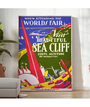 Affiche Voyage Vintage Sea Cliff 2 à prix réduit toute l'année