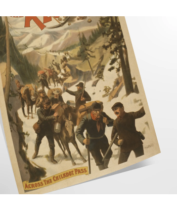 Coeur L’Affiche Vintage Klondike l'évolution des habitudes 