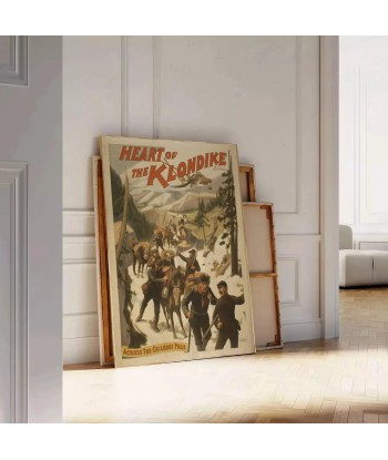 Coeur L’Affiche Vintage Klondike l'évolution des habitudes 