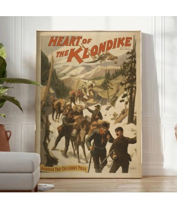 Coeur L’Affiche Vintage Klondike l'évolution des habitudes 