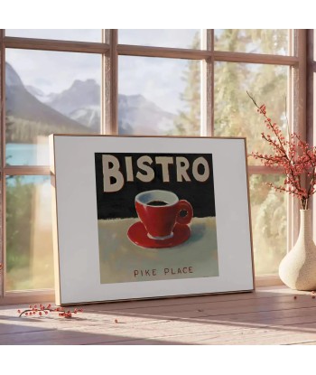 Bistro Kitchen Poster basket pas cher