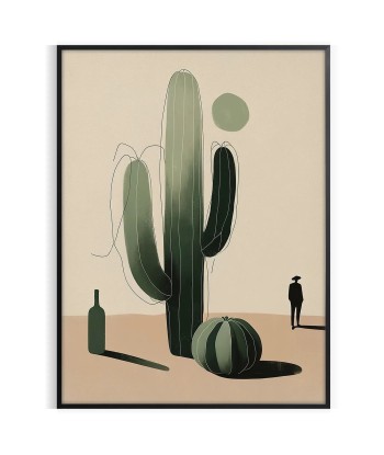 Affiche Botanique Minimals Cactus la colonne vertébrale