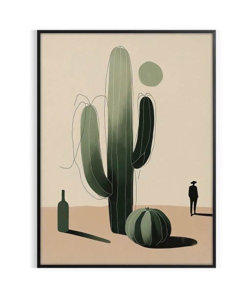 Affiche Botanique Minimals Cactus la colonne vertébrale