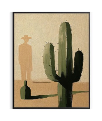 Cactus Botanique Minimal Poster la livraison gratuite