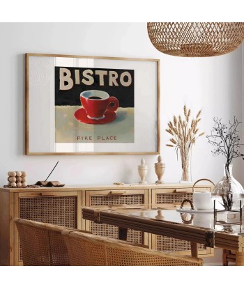 Bistro Kitchen Poster basket pas cher