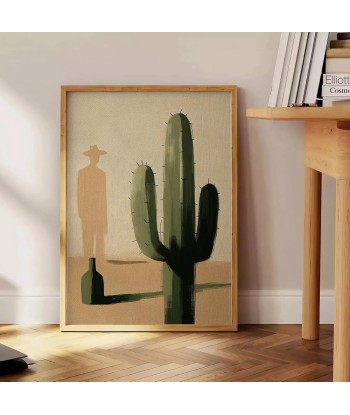 Cactus Botanique Minimal Poster la livraison gratuite