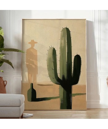 Cactus Botanique Minimal Poster la livraison gratuite