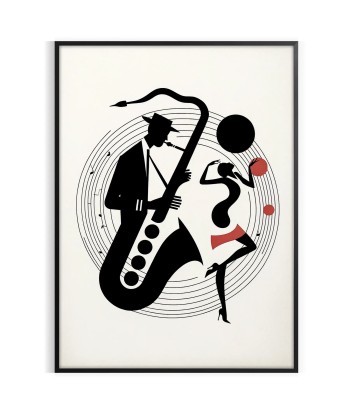 Affiche Danse Musique Jazz Par le système avancé 