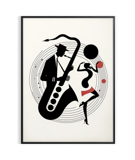 Affiche Danse Musique Jazz Par le système avancé 