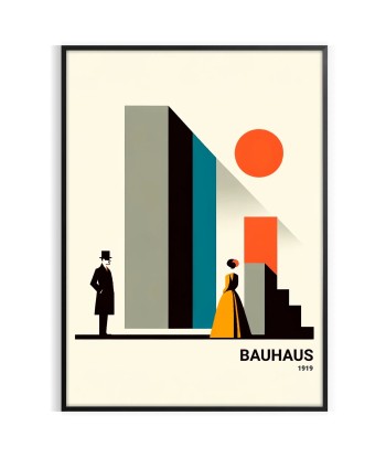 Affiche Humain Bauhaus brillant des détails fins